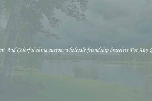 Elegant And Colorful china custom wholesale friendship bracelets For Any Gender