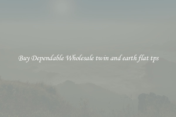 Buy Dependable Wholesale twin and earth flat tps