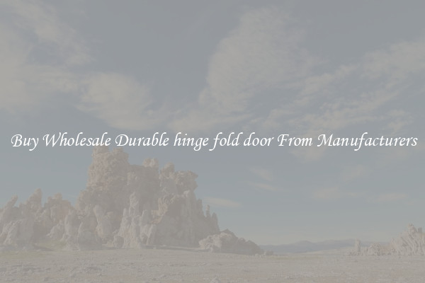 Buy Wholesale Durable hinge fold door From Manufacturers