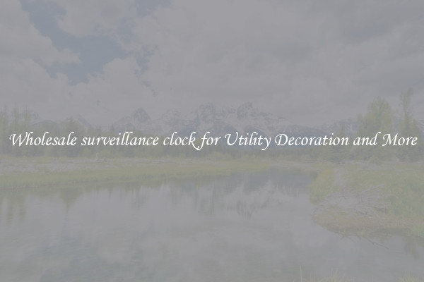 Wholesale surveillance clock for Utility Decoration and More