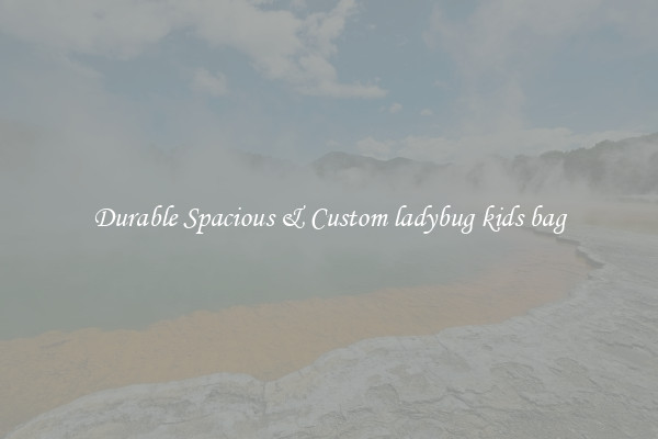 Durable Spacious & Custom ladybug kids bag