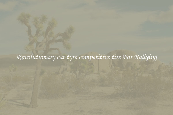 Revolutionary car tyre competitive tire For Rallying
