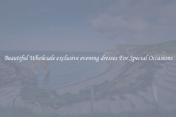 Beautiful Wholesale exclusive evening dresses For Special Occasions