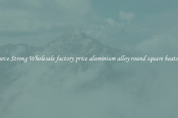 Source Strong Wholesale factory price aluminium alloy round square heatsink