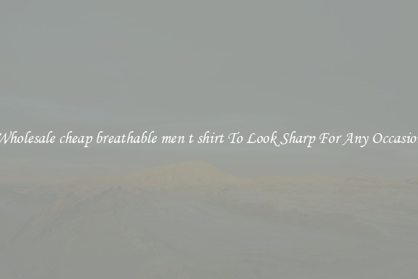 Wholesale cheap breathable men t shirt To Look Sharp For Any Occasion